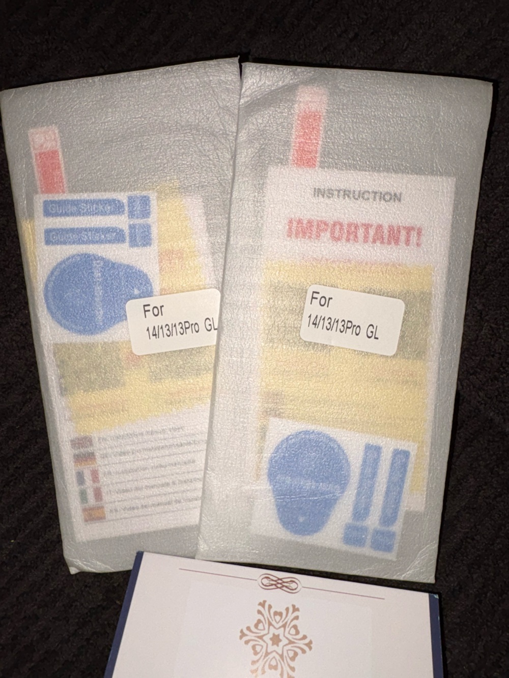 Glass Screen Protectors  x 2 for IPhone 14/13/13Pro